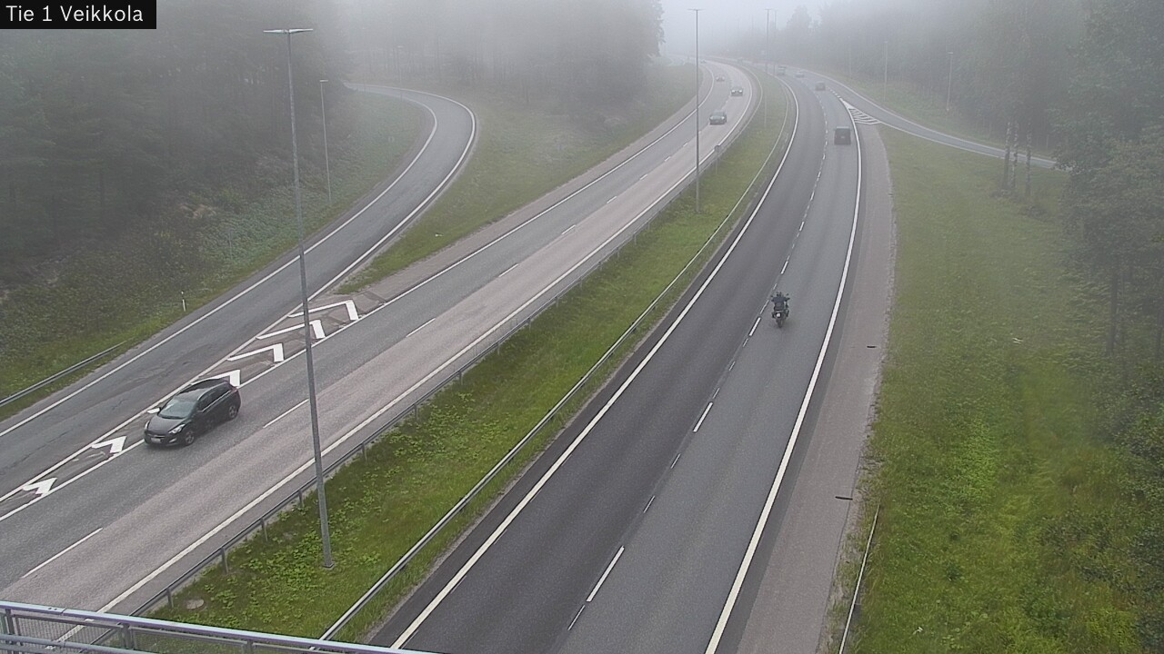 Weather Camera Image Road 1 Kirkkonummi, Veikkola, Kirkkonummi, Uusimaa