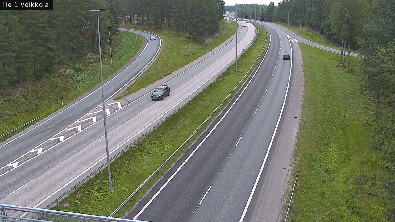Weather Camera Image Road 1 Kirkkonummi, Veikkola, Kirkkonummi, Uusimaa