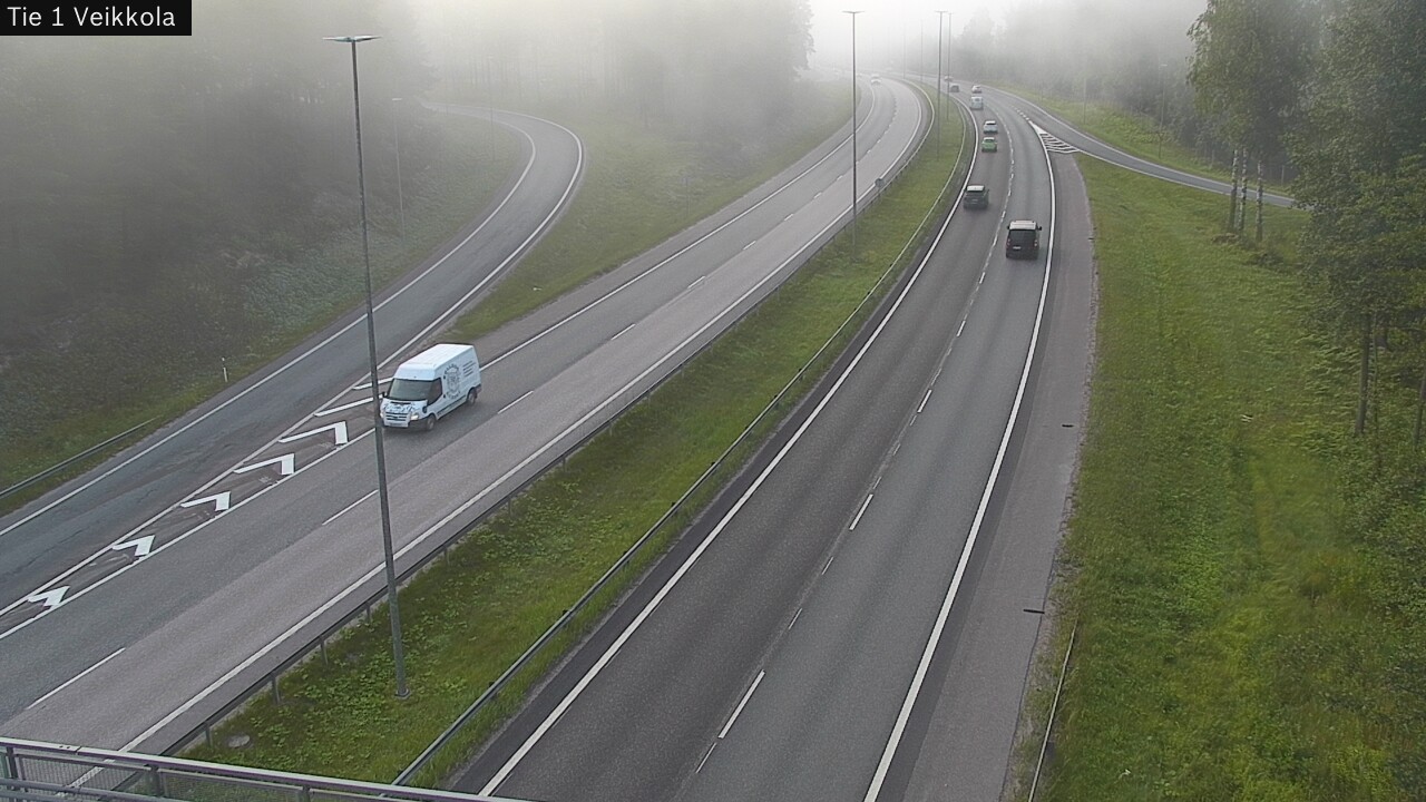 Weather Camera Image Road 1 Kirkkonummi, Veikkola, Kirkkonummi, Uusimaa
