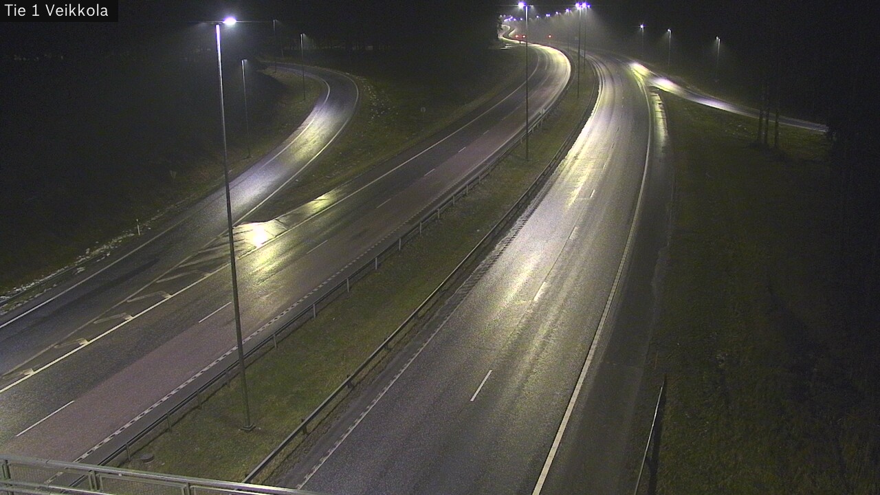 Weather Camera Image Väg 1 Kyrkslätt, Veikkola, Kirkkonummi, Uusimaa