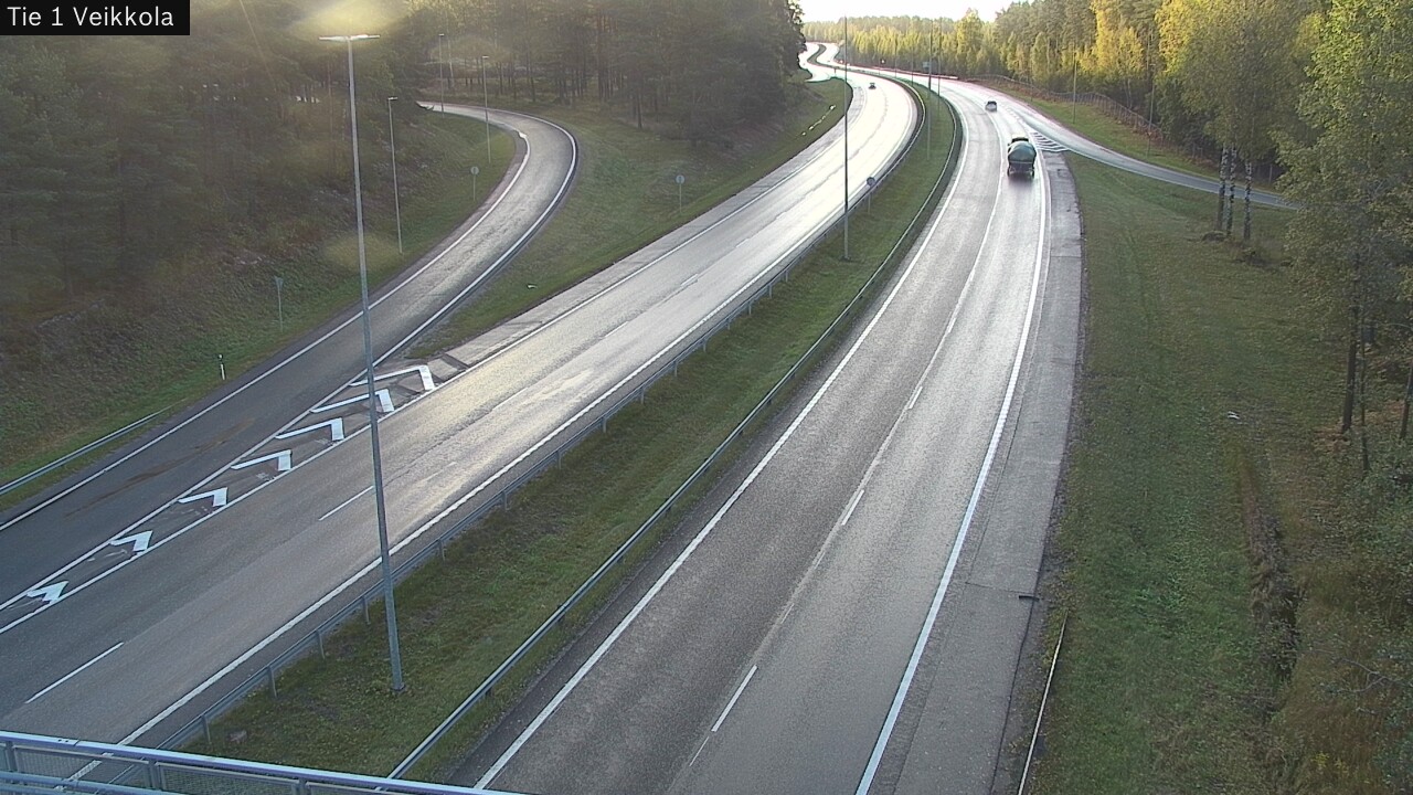 Weather Camera Image Road 1 Kirkkonummi, Veikkola, Kirkkonummi, Uusimaa