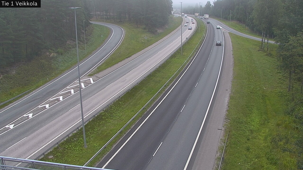 Weather Camera Image Road 1 Kirkkonummi, Veikkola, Kirkkonummi, Uusimaa