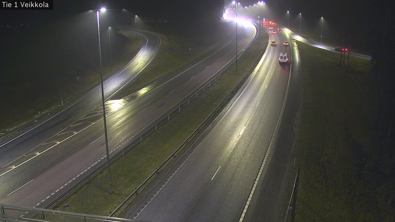 Weather Camera Image Väg 1 Kyrkslätt, Veikkola, Kirkkonummi, Uusimaa