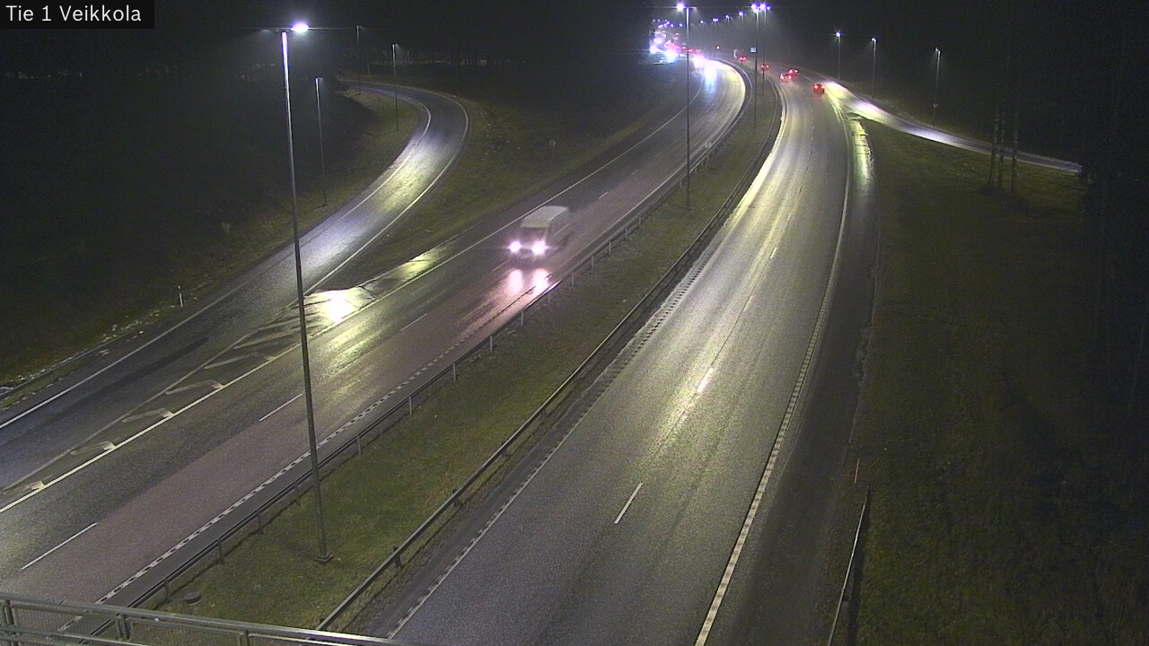 Weather Camera Image Väg 1 Kyrkslätt, Veikkola, Kirkkonummi, Uusimaa