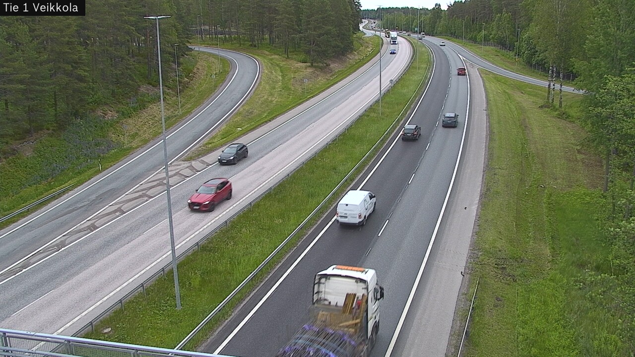 Weather Camera Image Road 1 Kirkkonummi, Veikkola, Kirkkonummi, Uusimaa