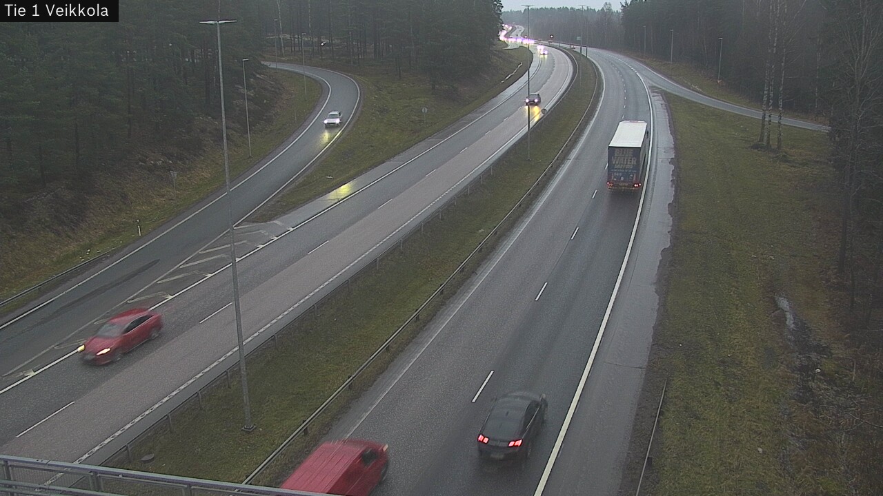 Weather Camera Image Väg 1 Kyrkslätt, Veikkola, Kirkkonummi, Uusimaa