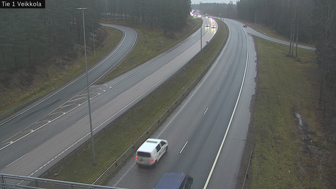 Weather Camera Image Väg 1 Kyrkslätt, Veikkola, Kirkkonummi, Uusimaa