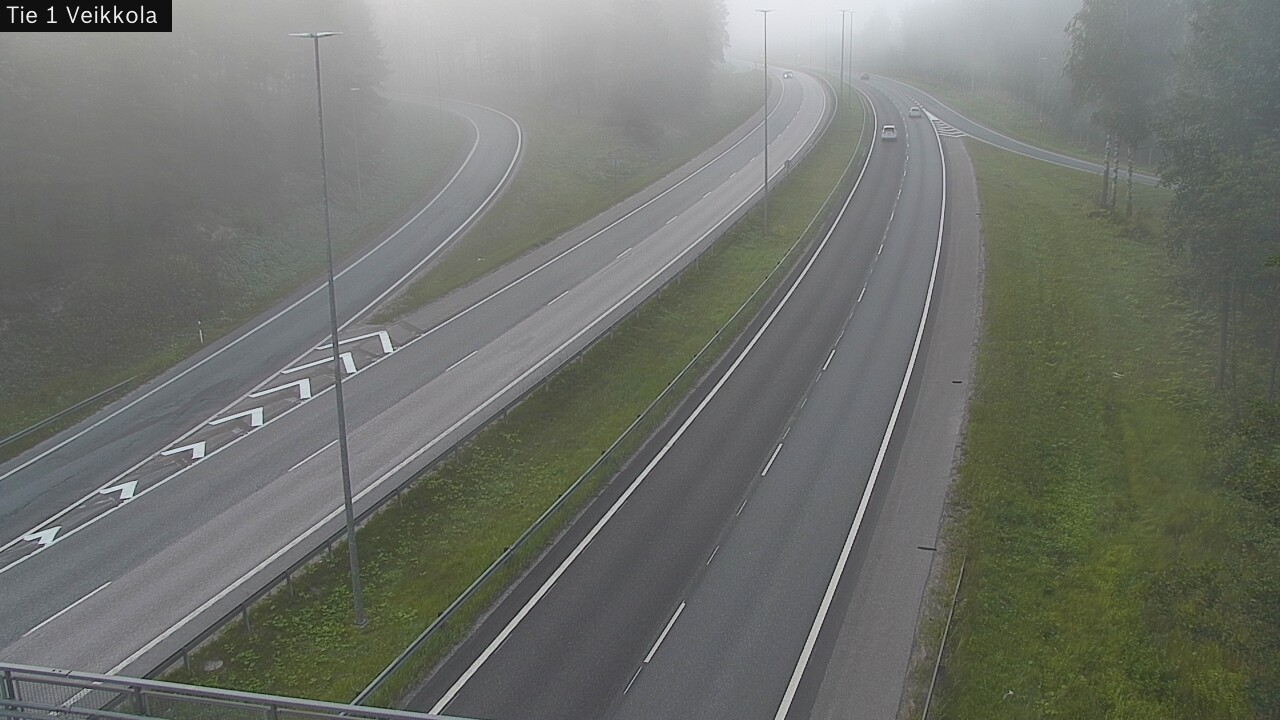 Weather Camera Image Road 1 Kirkkonummi, Veikkola, Kirkkonummi, Uusimaa