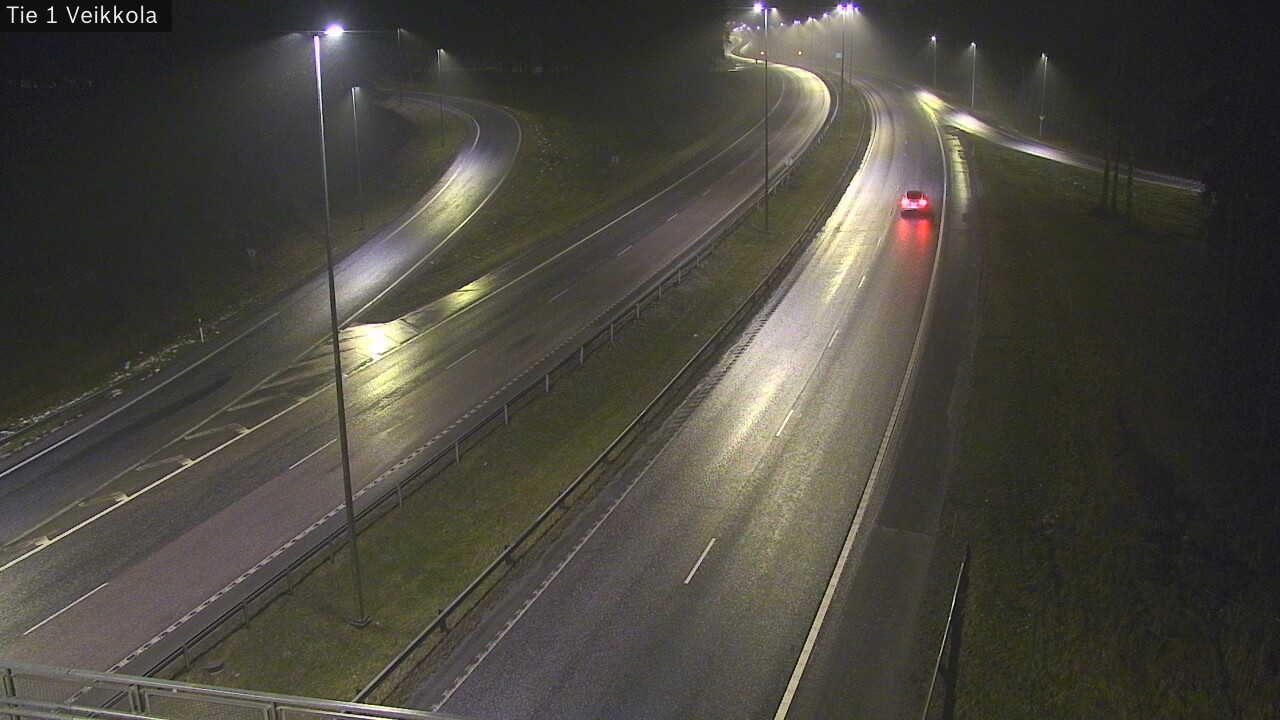 Weather Camera Image Väg 1 Kyrkslätt, Veikkola, Kirkkonummi, Uusimaa