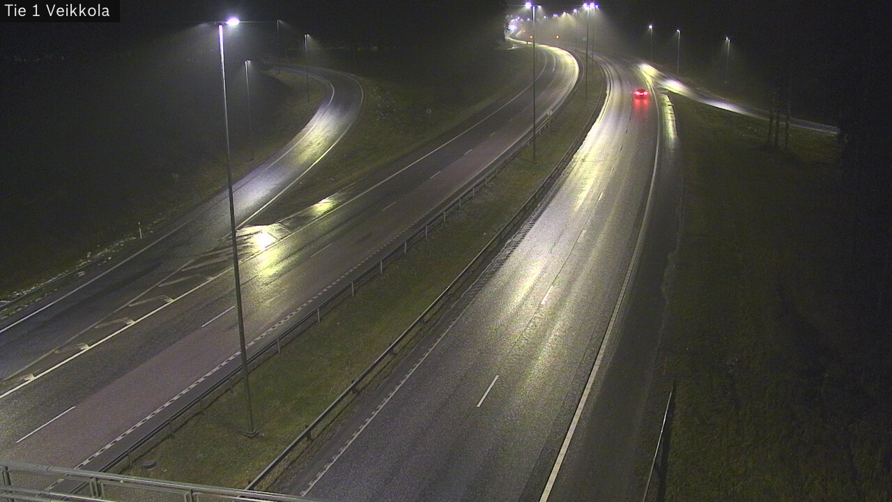 Weather Camera Image Väg 1 Kyrkslätt, Veikkola, Kirkkonummi, Uusimaa
