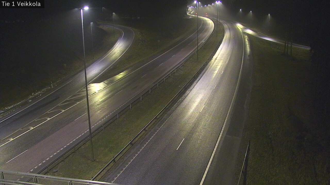 Weather Camera Image Väg 1 Kyrkslätt, Veikkola, Kirkkonummi, Uusimaa