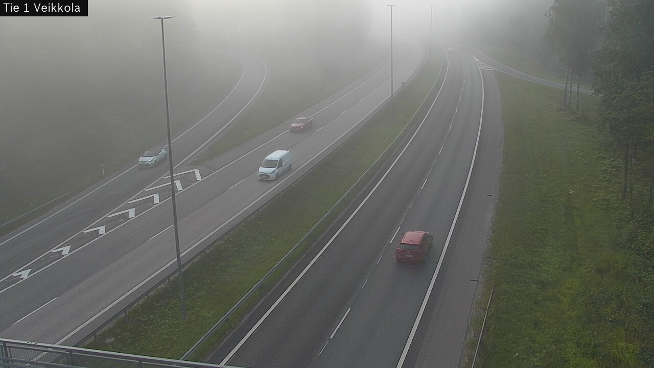 Weather Camera Image Road 1 Kirkkonummi, Veikkola, Kirkkonummi, Uusimaa