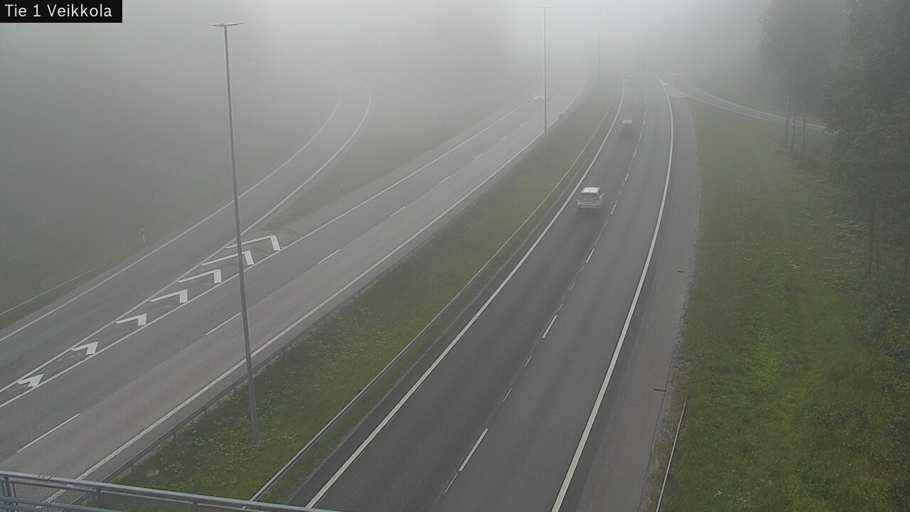 Weather Camera Image Road 1 Kirkkonummi, Veikkola, Kirkkonummi, Uusimaa