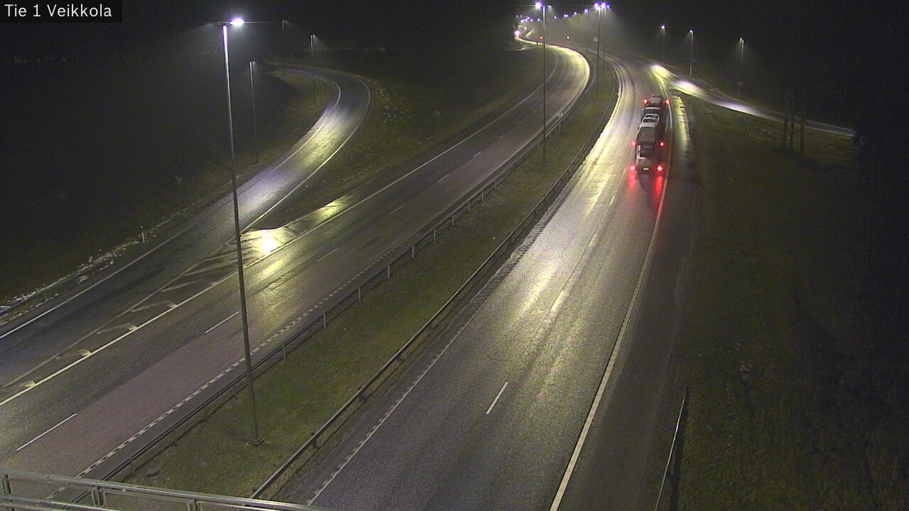Weather Camera Image Väg 1 Kyrkslätt, Veikkola, Kirkkonummi, Uusimaa