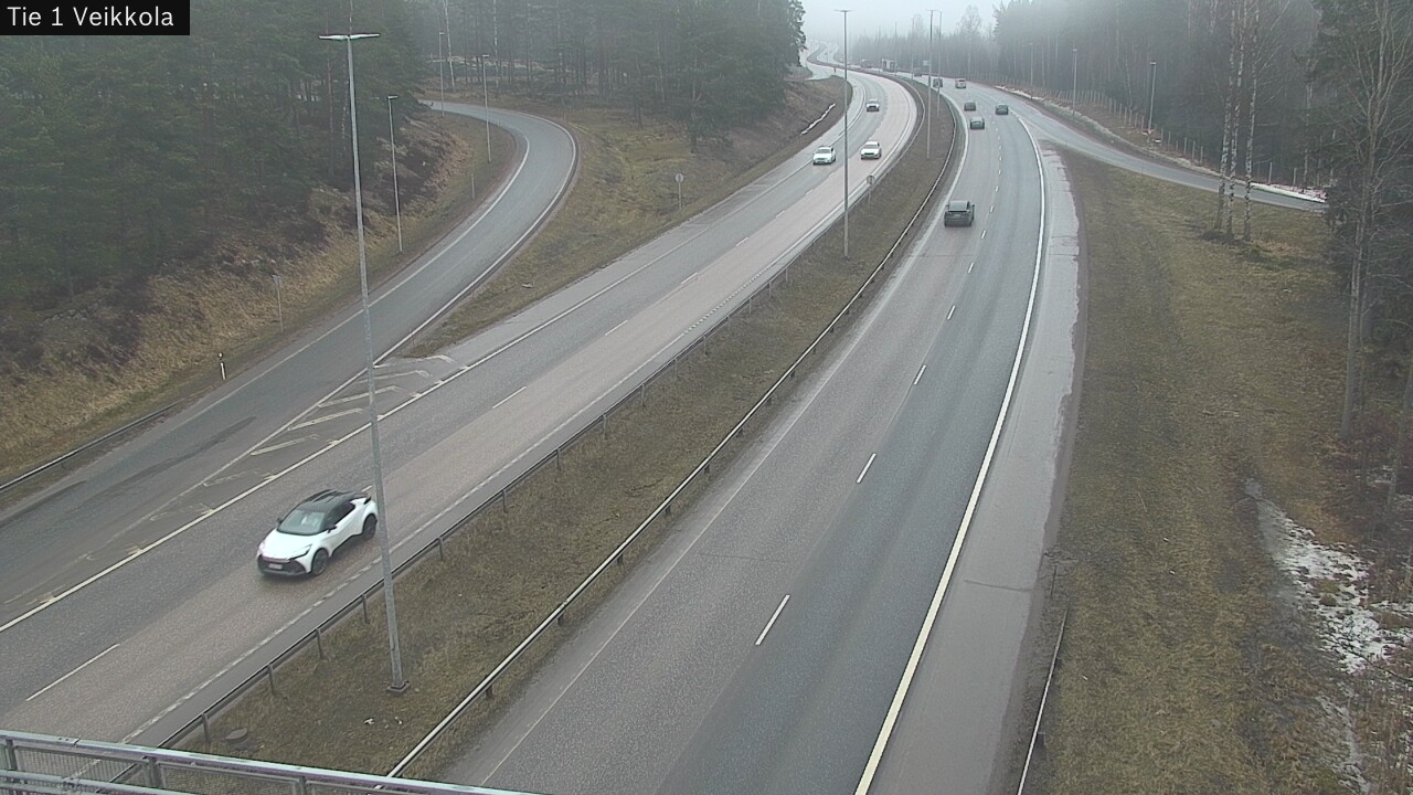 Weather Camera Image Väg 1 Kyrkslätt, Veikkola, Kirkkonummi, Uusimaa