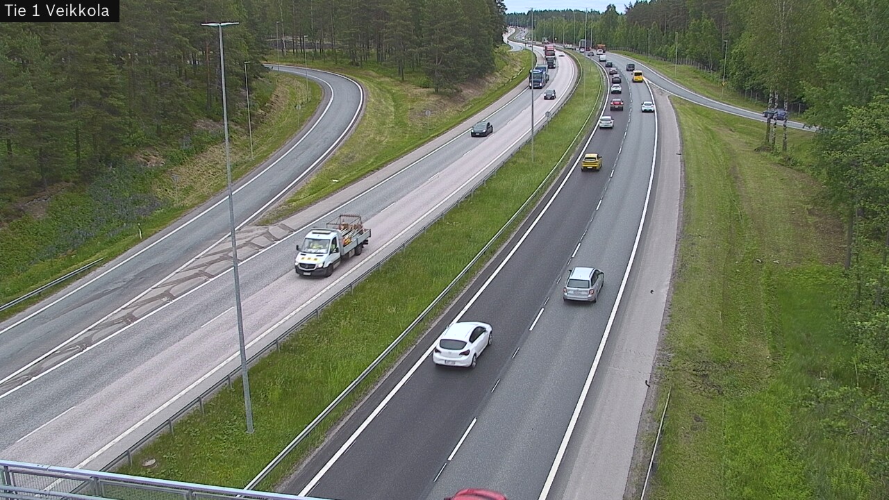 Weather Camera Image Road 1 Kirkkonummi, Veikkola, Kirkkonummi, Uusimaa