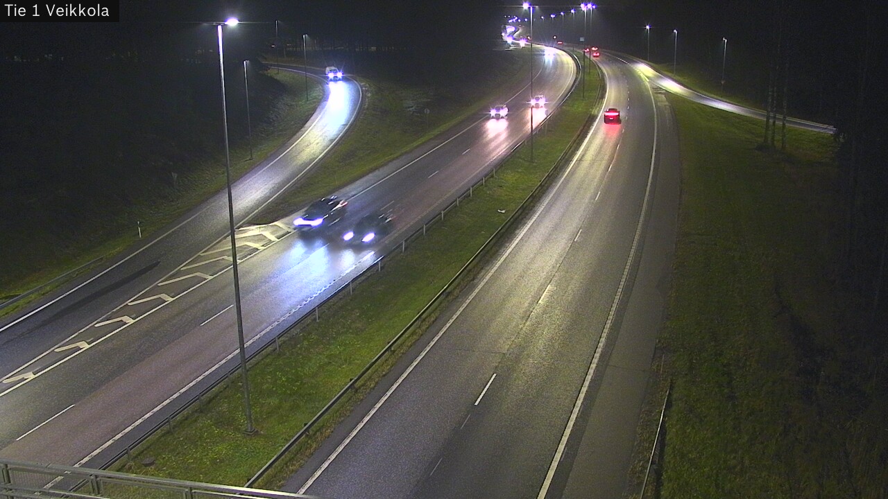 Weather Camera Image Väg 1 Kyrkslätt, Veikkola, Kirkkonummi, Uusimaa