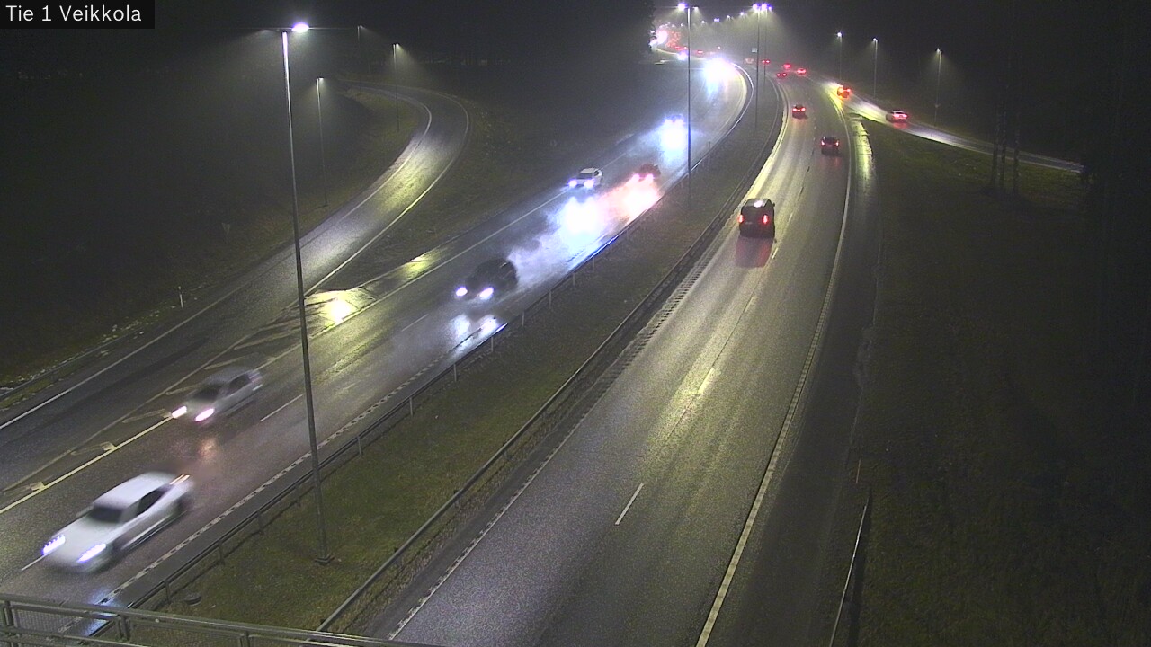 Weather Camera Image Väg 1 Kyrkslätt, Veikkola, Kirkkonummi, Uusimaa