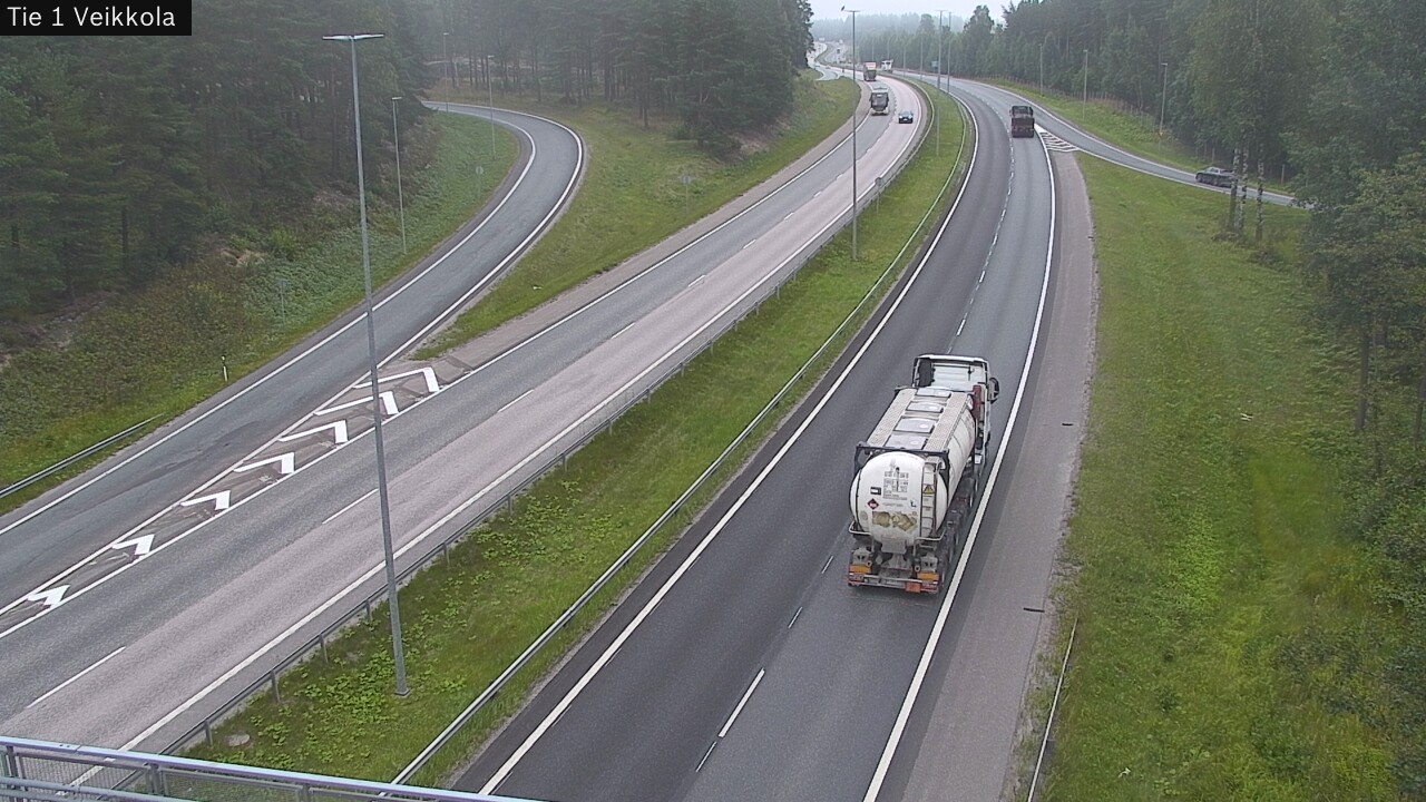 Weather Camera Image Road 1 Kirkkonummi, Veikkola, Kirkkonummi, Uusimaa