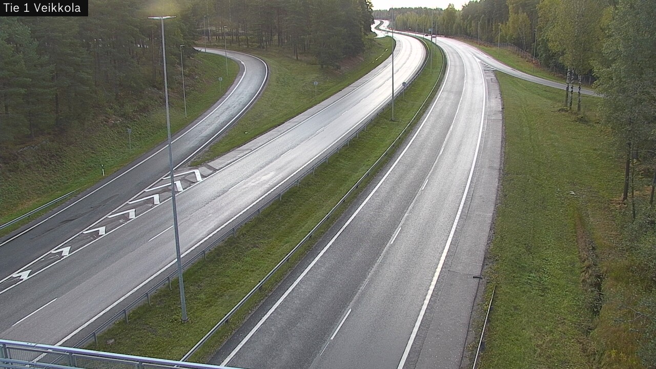 Weather Camera Image Road 1 Kirkkonummi, Veikkola, Kirkkonummi, Uusimaa