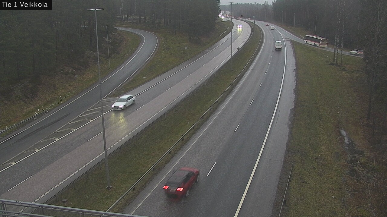 Weather Camera Image Väg 1 Kyrkslätt, Veikkola, Kirkkonummi, Uusimaa