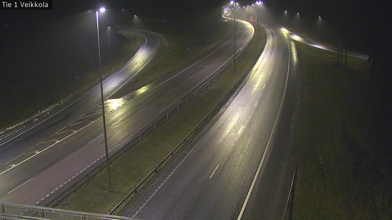 Weather Camera Image Väg 1 Kyrkslätt, Veikkola, Kirkkonummi, Uusimaa