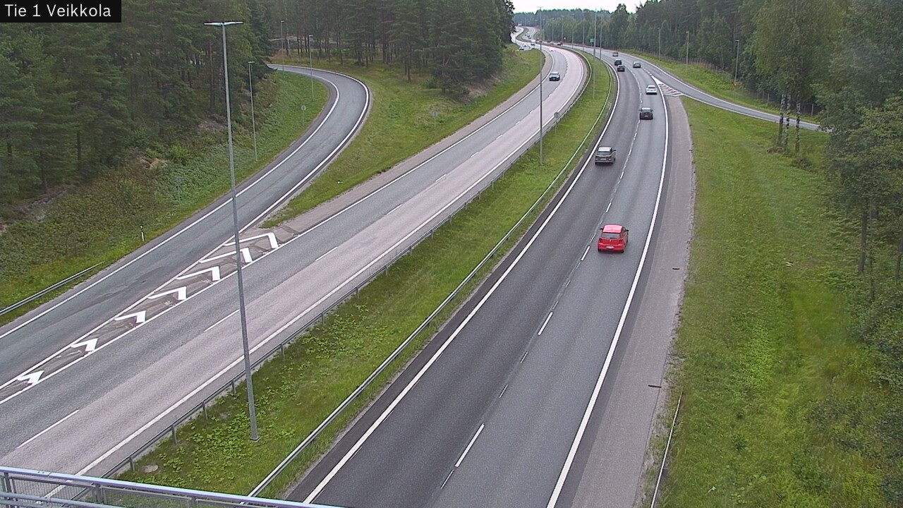 Weather Camera Image Road 1 Kirkkonummi, Veikkola, Kirkkonummi, Uusimaa