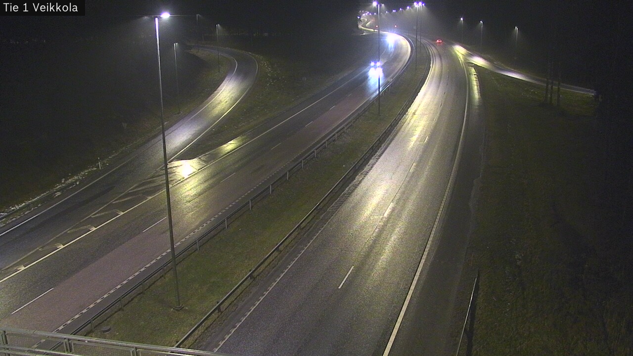 Weather Camera Image Väg 1 Kyrkslätt, Veikkola, Kirkkonummi, Uusimaa