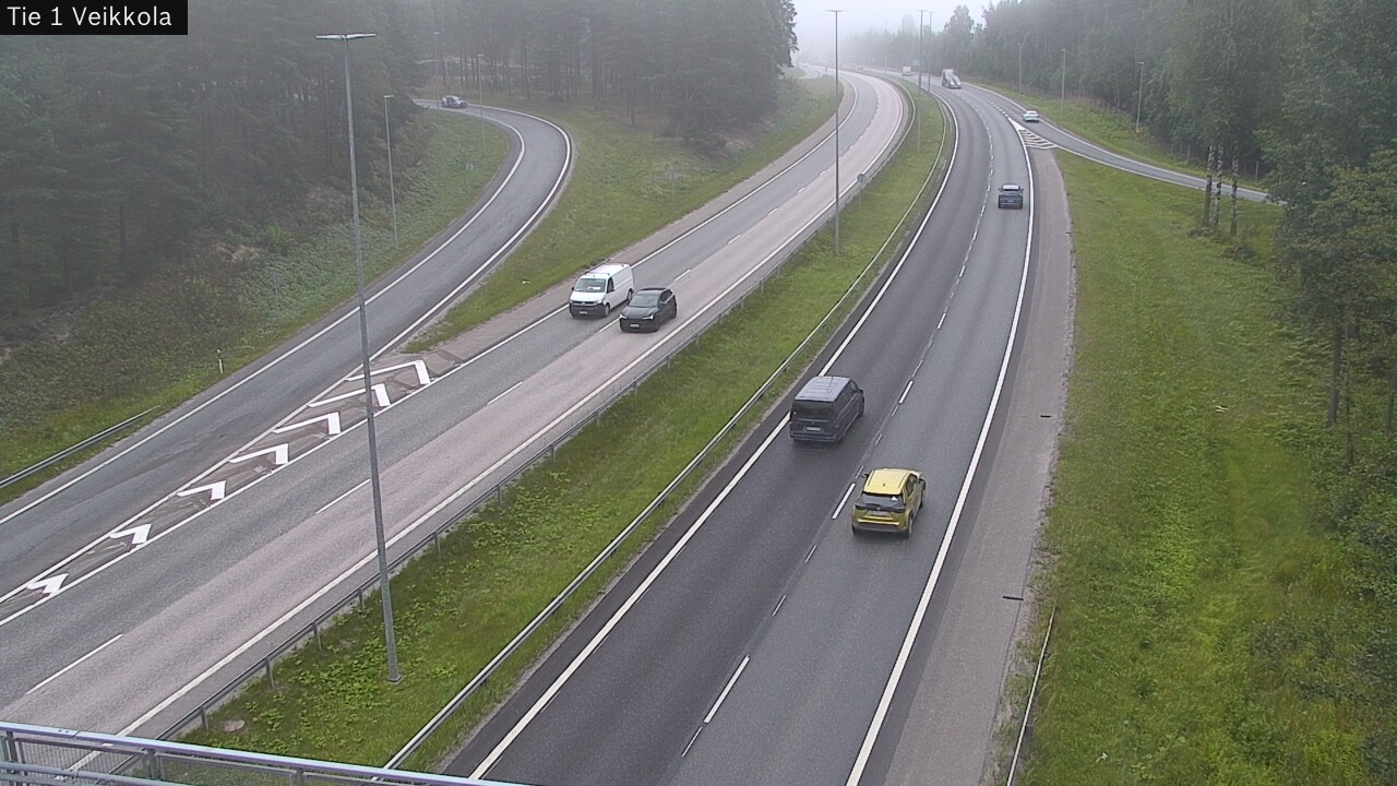 Weather Camera Image Road 1 Kirkkonummi, Veikkola, Kirkkonummi, Uusimaa
