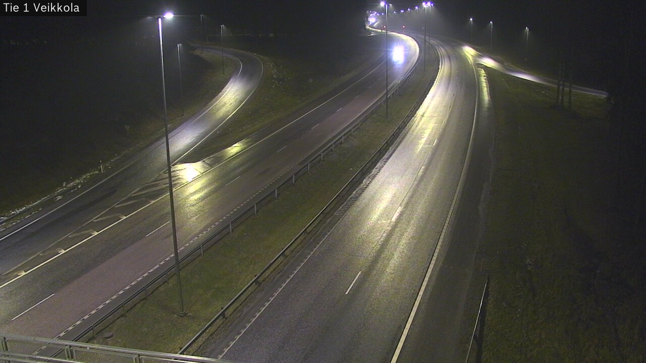Weather Camera Image Väg 1 Kyrkslätt, Veikkola, Kirkkonummi, Uusimaa
