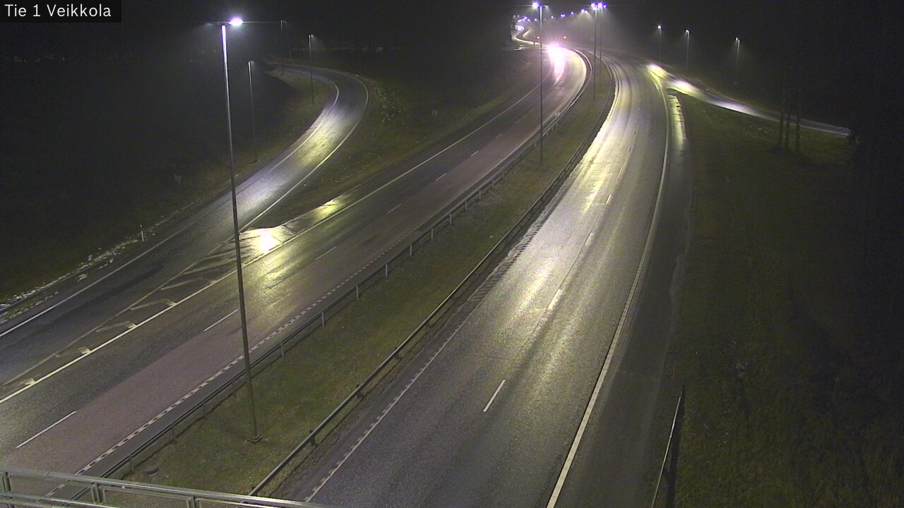 Weather Camera Image Väg 1 Kyrkslätt, Veikkola, Kirkkonummi, Uusimaa