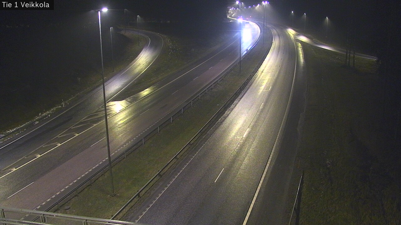 Weather Camera Image Väg 1 Kyrkslätt, Veikkola, Kirkkonummi, Uusimaa