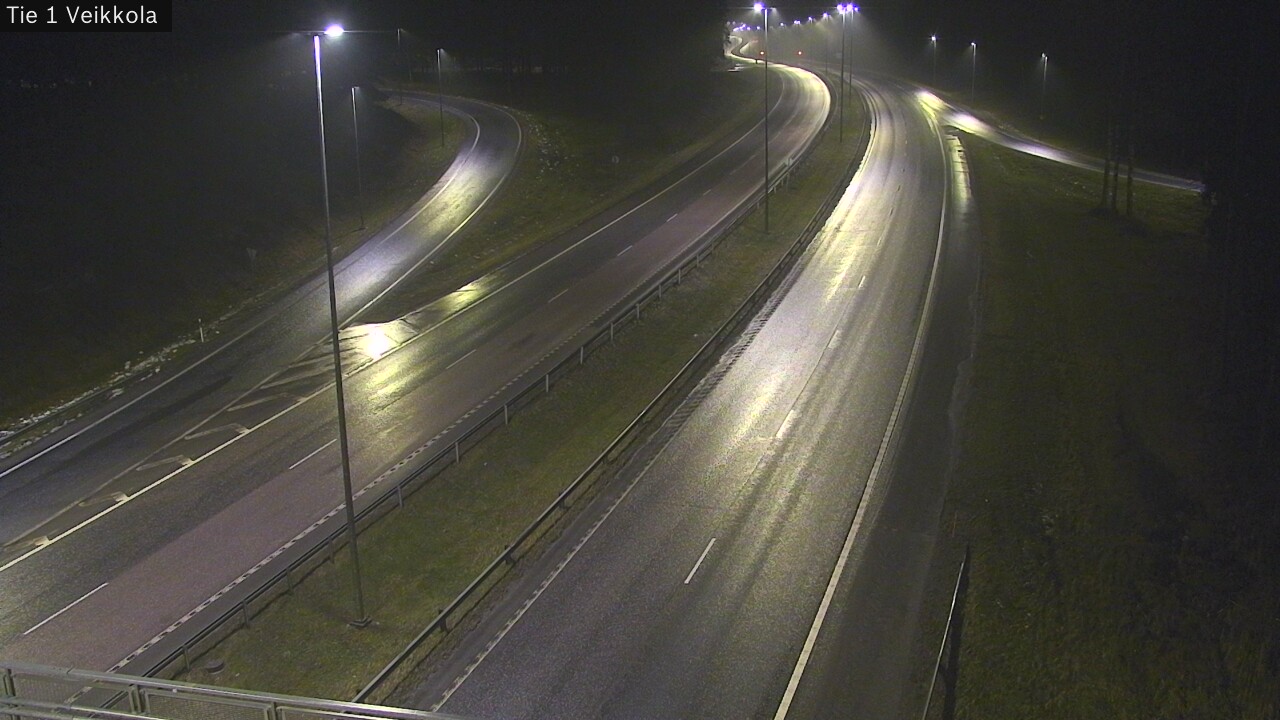 Weather Camera Image Väg 1 Kyrkslätt, Veikkola, Kirkkonummi, Uusimaa