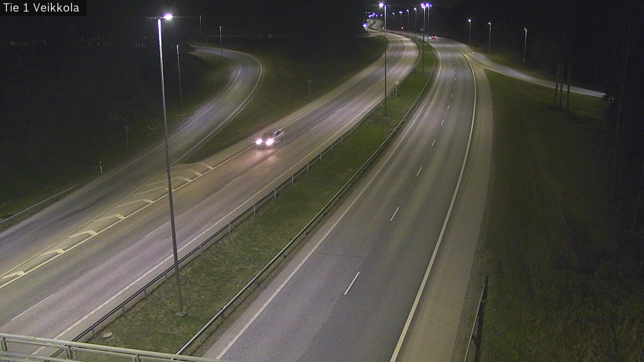 Weather Camera Image Road 1 Kirkkonummi, Veikkola, Kirkkonummi, Uusimaa