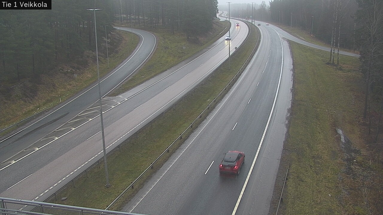 Weather Camera Image Väg 1 Kyrkslätt, Veikkola, Kirkkonummi, Uusimaa