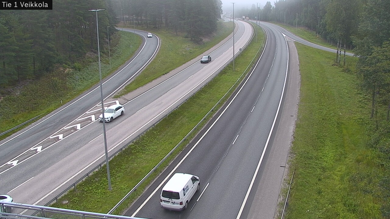 Weather Camera Image Road 1 Kirkkonummi, Veikkola, Kirkkonummi, Uusimaa