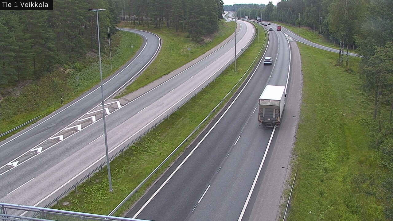 Weather Camera Image Road 1 Kirkkonummi, Veikkola, Kirkkonummi, Uusimaa