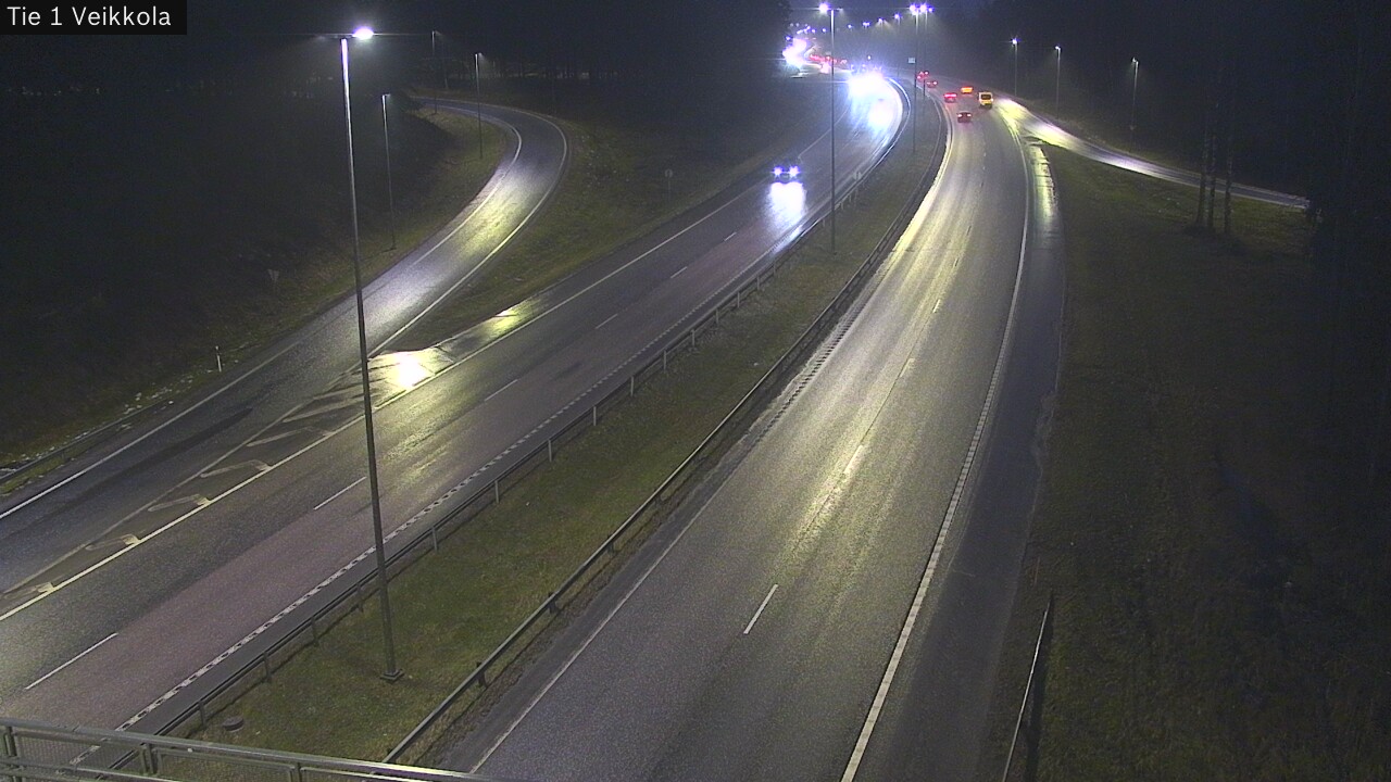 Weather Camera Image Väg 1 Kyrkslätt, Veikkola, Kirkkonummi, Uusimaa