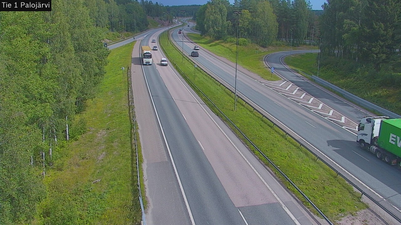 Weather Camera Image Road 1 Vihti, Palojärvi, Vihti, Uusimaa