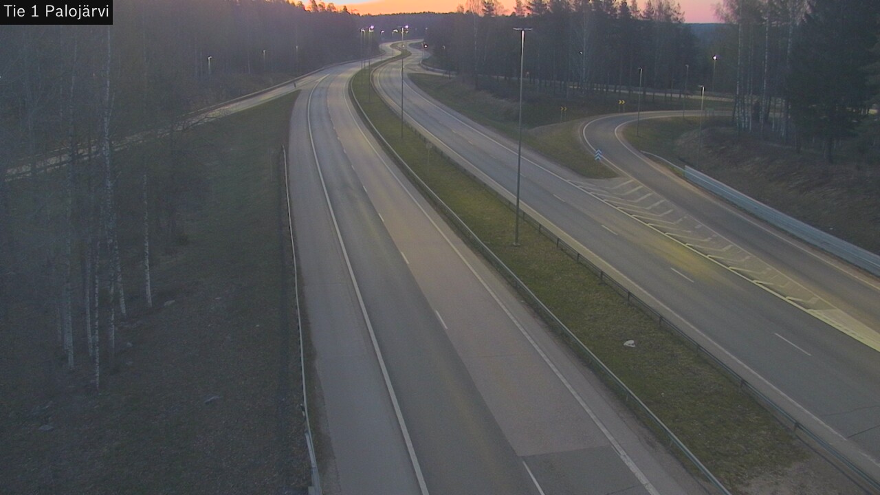 Weather Camera Image Väg 1 Vichtis, Palojärvi, Vihti, Uusimaa