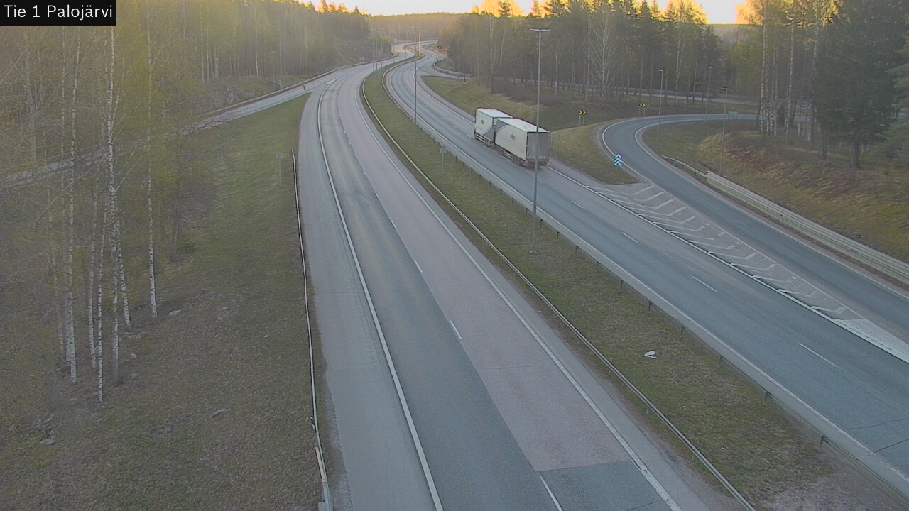 Weather Camera Image Väg 1 Vichtis, Palojärvi, Vihti, Uusimaa