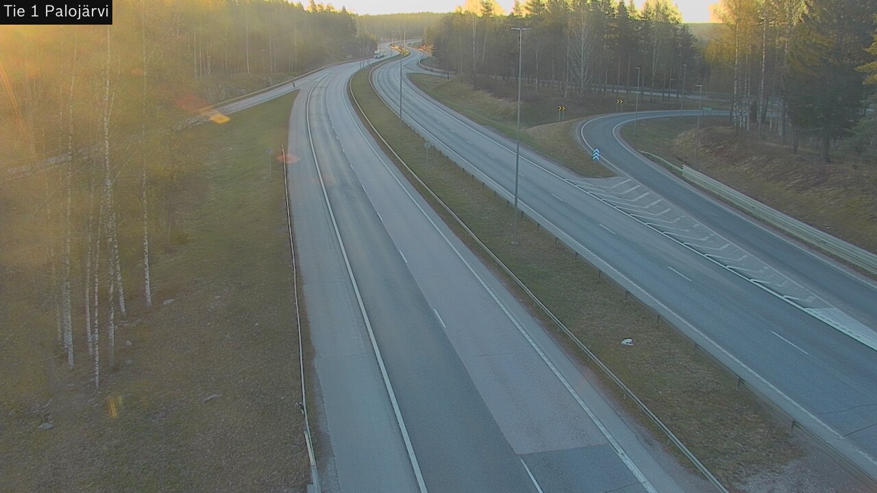 Weather Camera Image Väg 1 Vichtis, Palojärvi, Vihti, Uusimaa