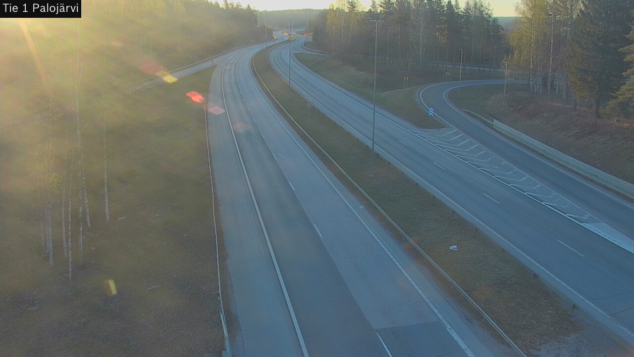 Weather Camera Image Väg 1 Vichtis, Palojärvi, Vihti, Uusimaa