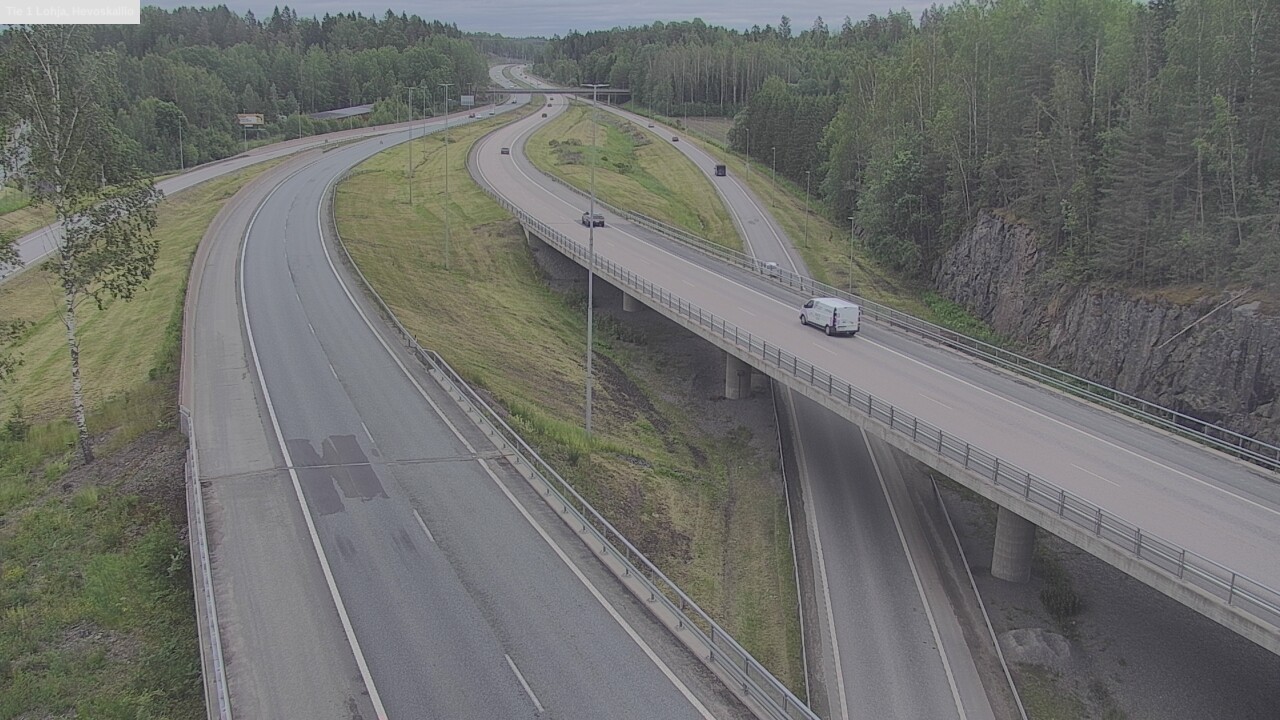 Weather Camera Image Väg 1 Lojo, Hevoskallio, Lohja, Uusimaa