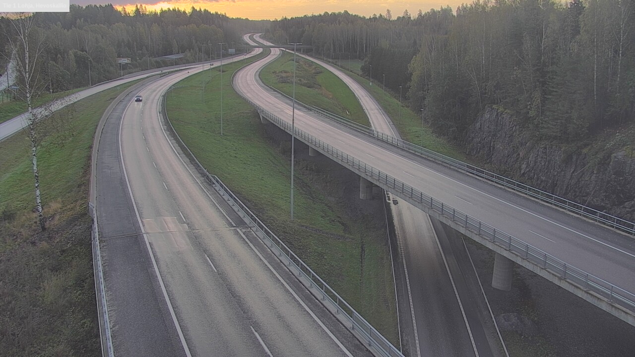 Weather Camera Image Road 1 Lohja, Hevoskallio, Lohja, Uusimaa