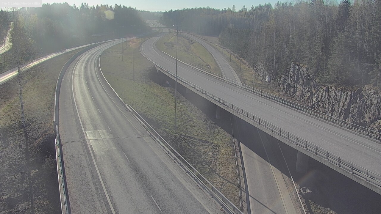 Weather Camera Image Väg 1 Lojo, Hevoskallio, Lohja, Uusimaa