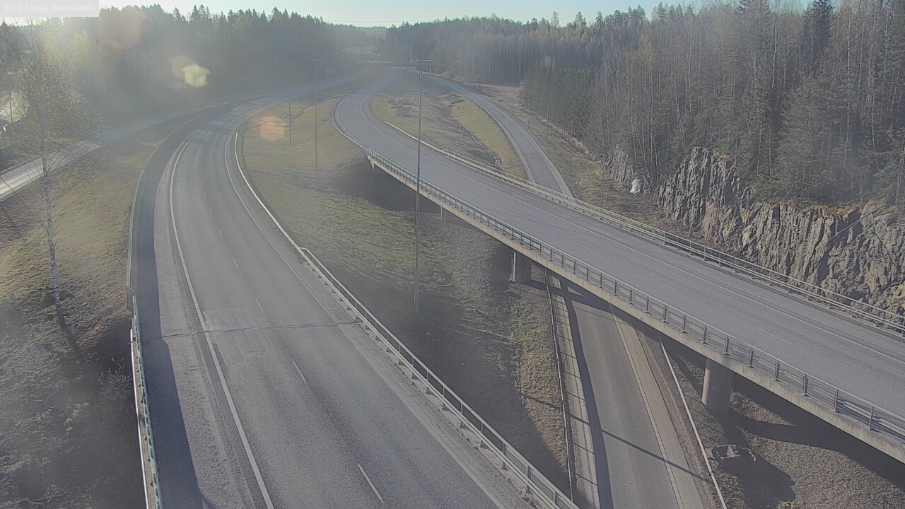 Weather Camera Image Väg 1 Lojo, Hevoskallio, Lohja, Uusimaa