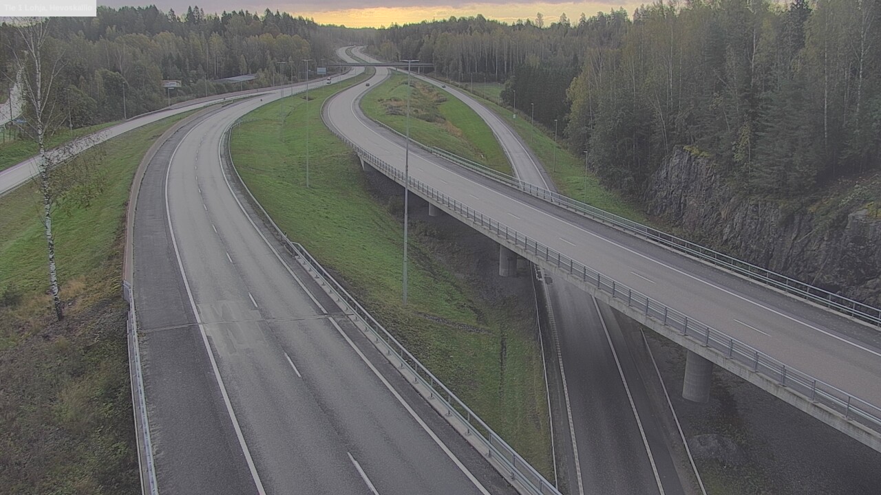 Weather Camera Image Road 1 Lohja, Hevoskallio, Lohja, Uusimaa