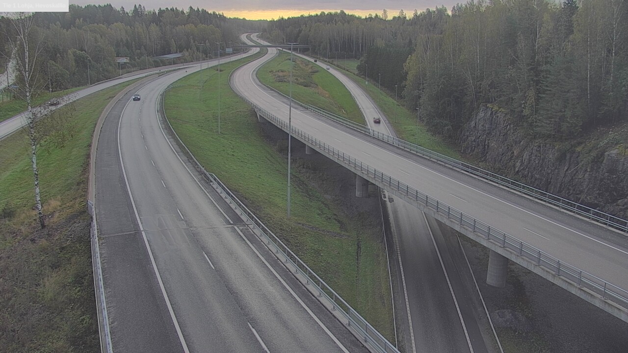 Weather Camera Image Road 1 Lohja, Hevoskallio, Lohja, Uusimaa