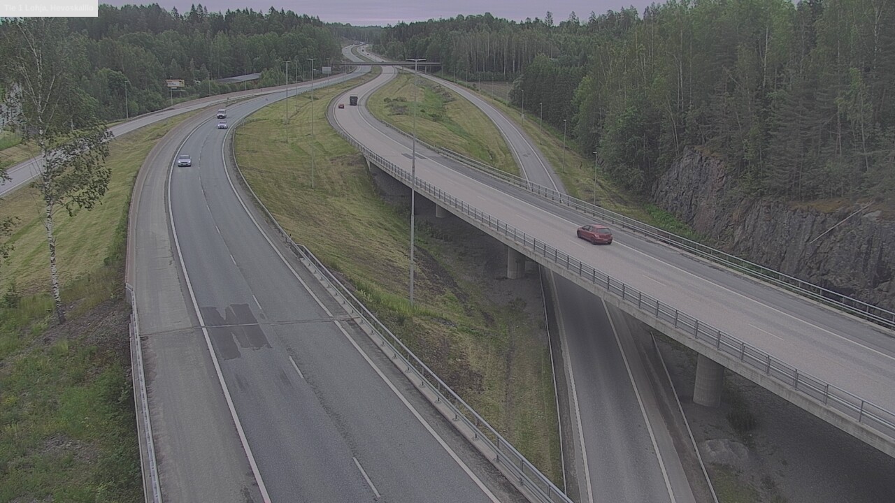 Weather Camera Image Väg 1 Lojo, Hevoskallio, Lohja, Uusimaa